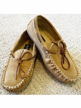 Florsheim Men's Cozzi Moc Toe Mocassin Toe Slipper Sand Sz 8 M 11767-269